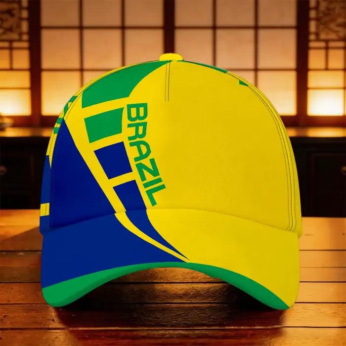 1 pièce Brésil n° 10 casquettes de baseball rétro adaptées au golf, à la pêche et aux voyages - Chap