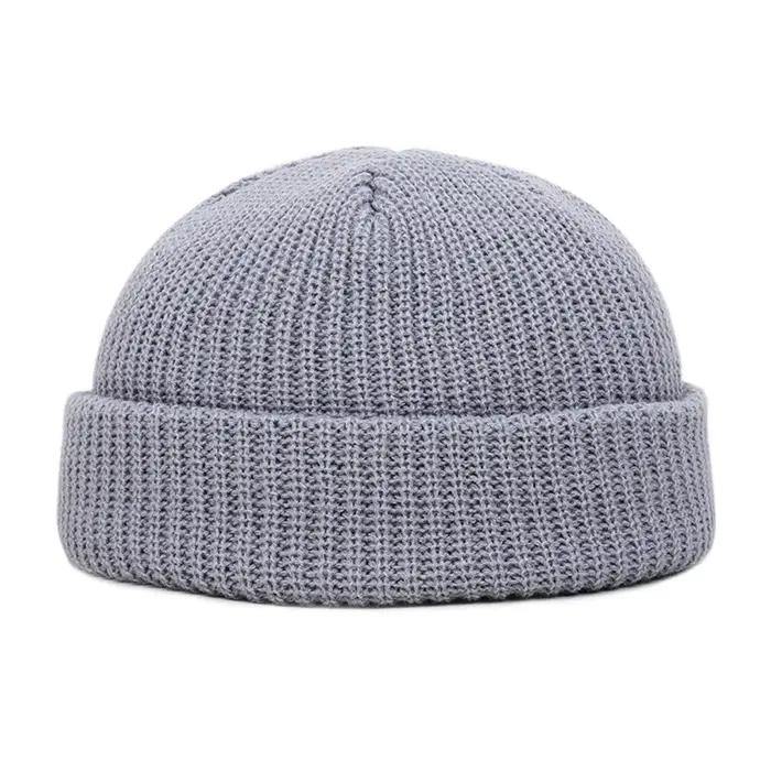 Chapeau Hip Hop décontracté à fil court pour hommes et femmes, bonnets chauds, bonnet en laine, élas