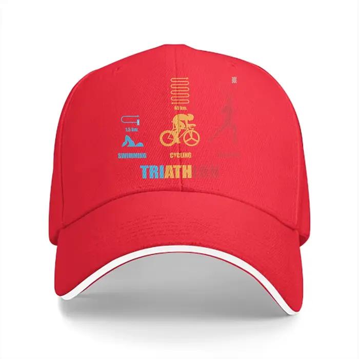 TriDuvet-Chapeau multicolore pour homme, casquette à visière, chapeaux de protection personnalisés c