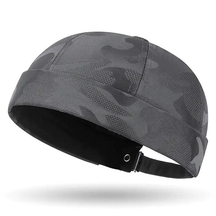 Chapeau Docker Camouflage Tendance Unisexe Respirant et Réglable sans Bord pour Printemps et Été