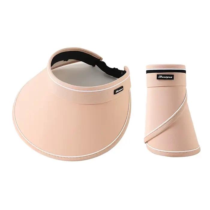 Chapeau de soleil d'été pour femmes, chapeau de Protection solaire à dessus vide de style coréen, ch