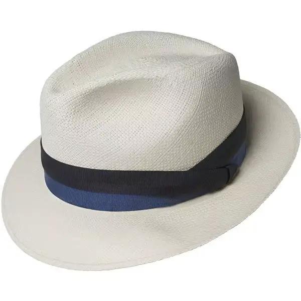 Chapeau Fedora à friser au design rayé, chapeau de paille haut de gamme, main fine, offre spéciale,