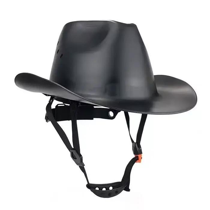 Casque rigide de cowboy à bord complet avec lunettes de haute qualité, casque de sécurité de protect