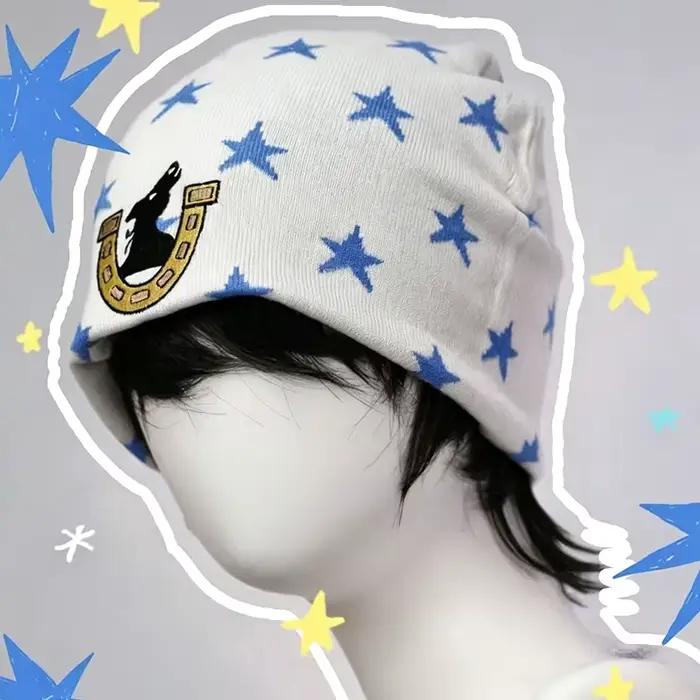 Chapeau Johnny Sbr de l'anime Jojo's Bizarre Adventure Part 7 Steel Ball Run, motif étoile, accessoi