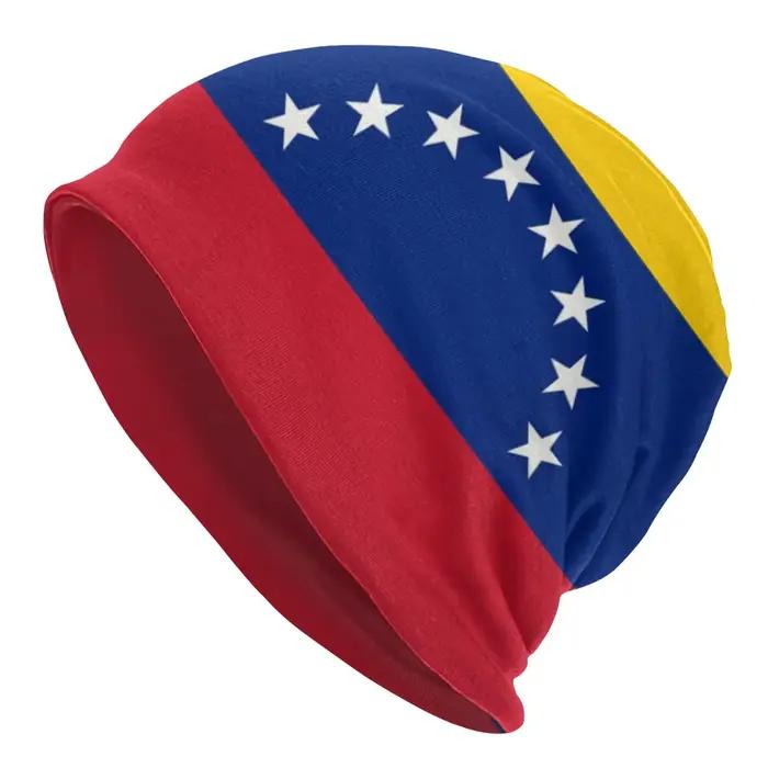Drapeau du Venezuela Bonnet Bonnet tricoté chapeaux femmes hommes Hip Hop hiver chaud Skullies bonne