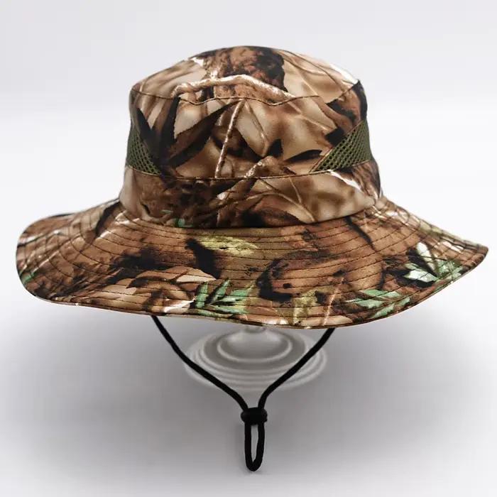 Nouveaux hommes seau chapeaux été Panama chapeau de pêche en plein air respirant maille Camping rand
