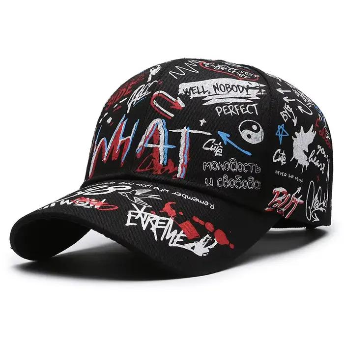 Nouvelle mode femmes hommes Graffiti coton casquette de Baseball unisexe imprimé Snapback chapeau Hi