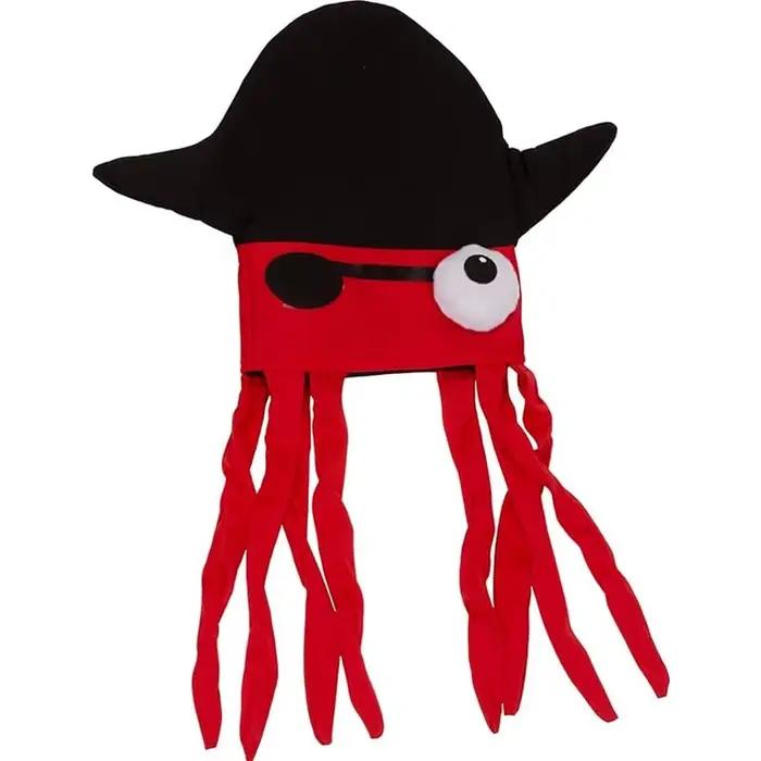 Chapeaux de pirate, casquette pieuvre, chapeaux noirs et rouges amusants et créatifs, cadeaux pour f