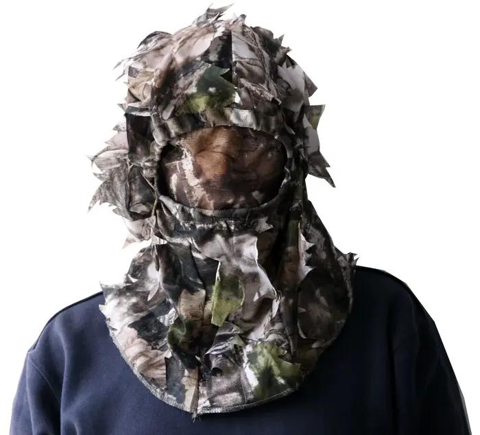 GUGULUZA-mesurillie Camo Solomon Leafy Hat, 3D Full Face Mask, Sauna Wear, Turkey Camo Hunter, Hunti