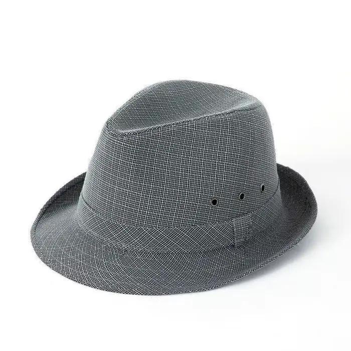 Chapeau d'été décontracté en coton et lin pour hommes, casquette de Jazz Style papa, rétro, tendance