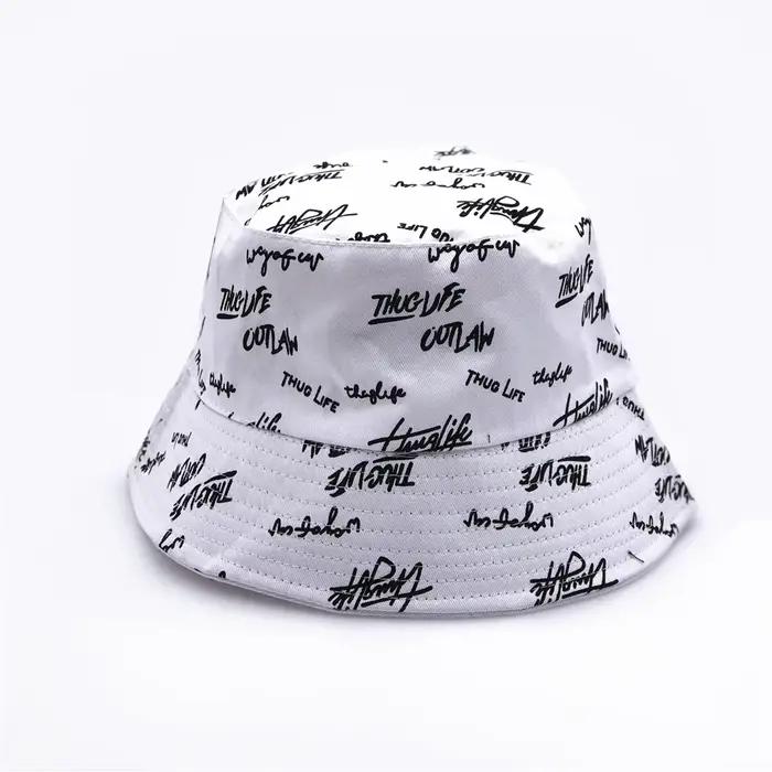 Chapeau seau Double face pour hommes et femmes, casquette d'été unisexe à la mode