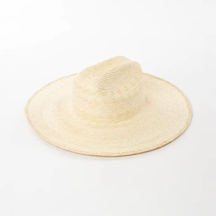 Chapeau de paille en raphia pour femmes, chapeau de paille bohème, chapeau de soleil pour vacances,