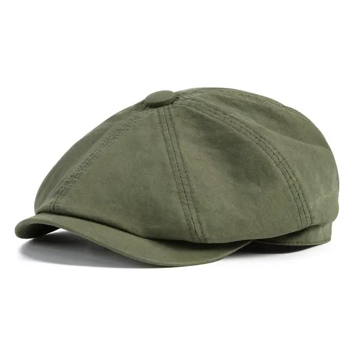 BOTVELA Chapeau Gatsby Newsboy pour Homme 100% Coton Vintage Plat Ivy Driving Cabbie Cap