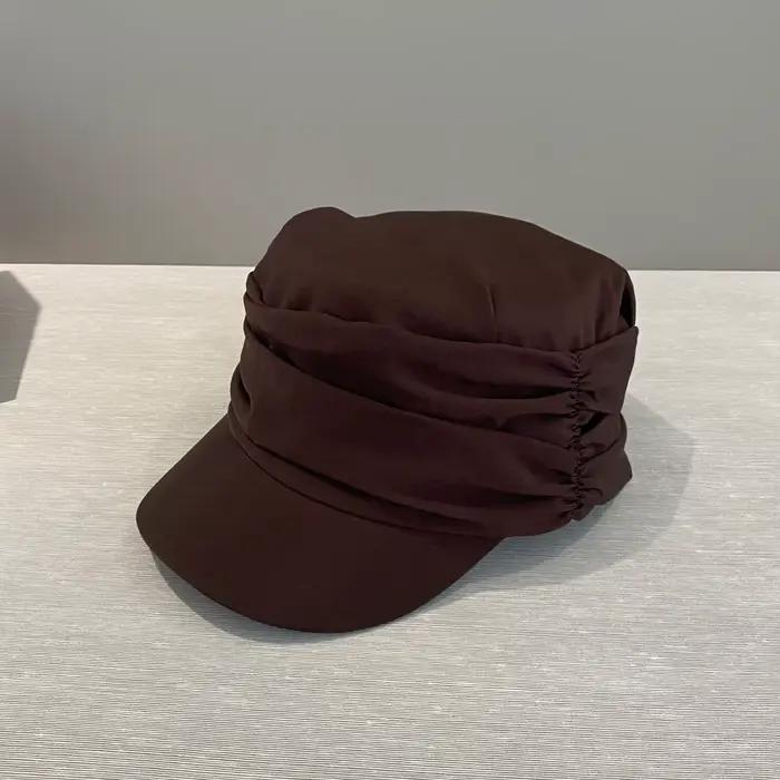 Casquette de style rétro plissée pour femme, nouveau modèle printemps-été, légère et respirante, cas