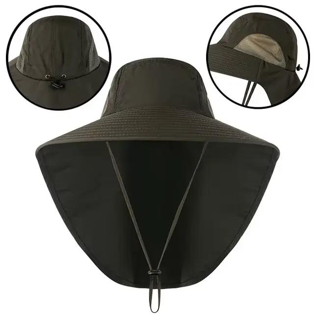 Chapeau de soleil d'été Bocca, protection UV, chapeau de pêcheur, chapeau de randonnée pour hommes,