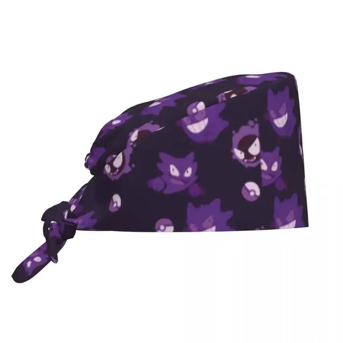 Chapeaux d'infirmière Gengar, casquettes de travail pour hommes et femmes, bandeau élégant, cravate