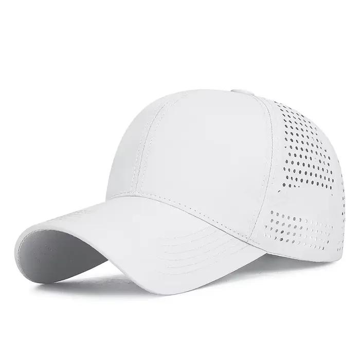 Casquette de soleil de randonnée légère pour hommes et femmes, chapeau respirant perforé au Laser à