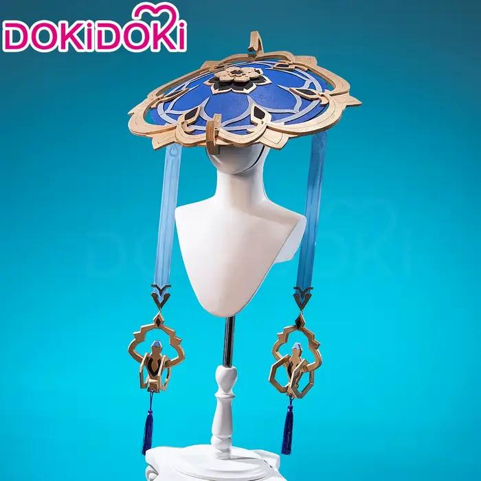 Chapeau de cosplay Wanderer Scaramouche en stock, jeu Genshin Impact DokiDoki, chapeau bleu pour hom