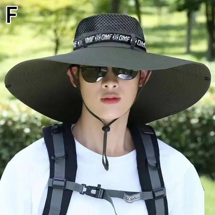Chapeau à grands bords de 15cm pour Parasol et Protection Solaire, pour Alpinisme et Pêche, à vaccag