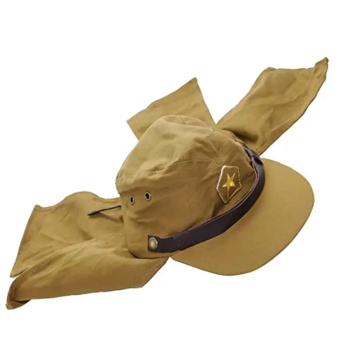 Casquette militaire de l'armée japonaise impériale de la seconde guerre mondiale, casquette en toile