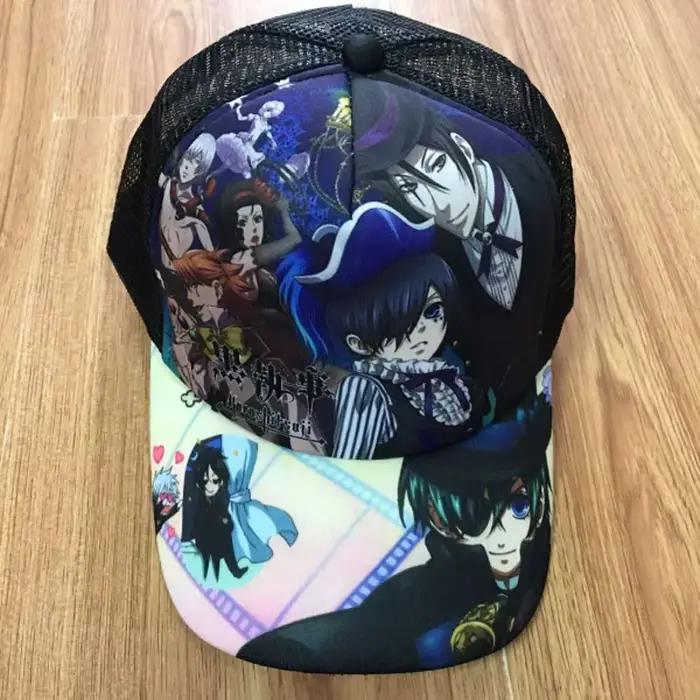 Anime Black Butler Sebastian Michaelis Casquette de soleil Ciel Phantomhive Casual Peaked Snapback M