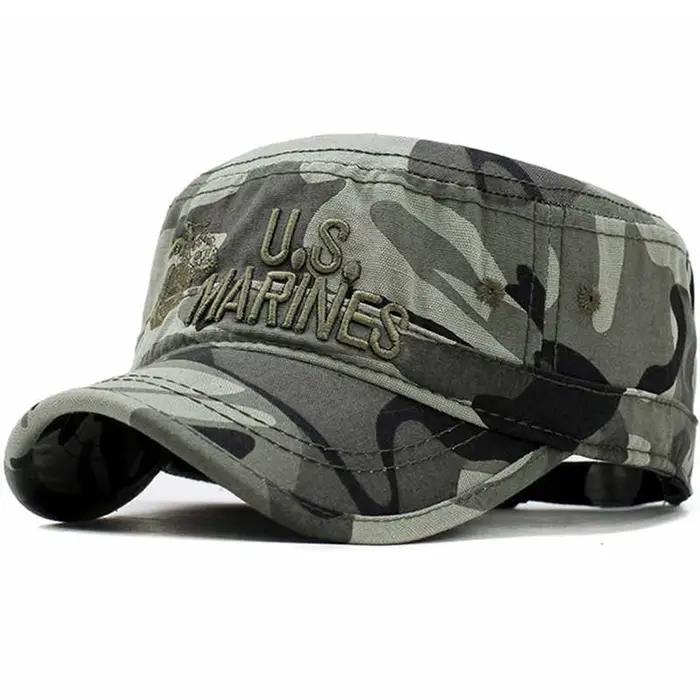 Casquette militaire unisexe US MARINES avec lettres brodées, chapeaux décontractés réglables pour l'
