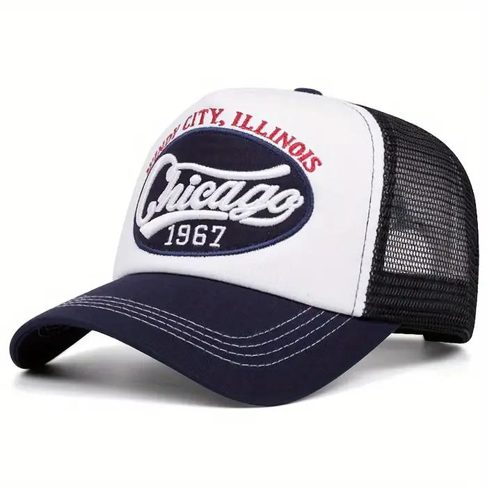 Casquette de baseball brodée avec lettres 1967, casquette de conducteur de camion en maille respiran