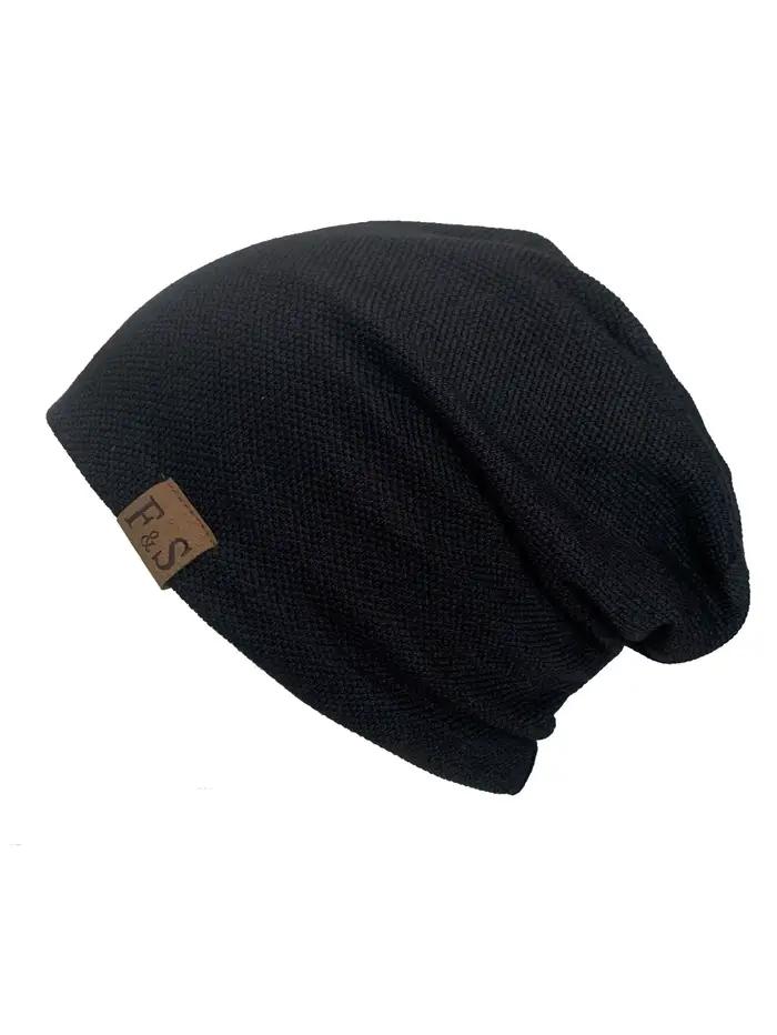 1 bonnet tricoté chaud pour hommes et femmes – Style SolidHip-hop à la mode