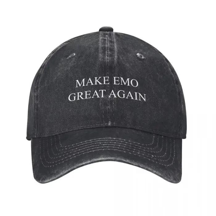 make emo great again Baseball Cap Christmas Hat Hat Man Luxury Kids Hat custom caps Woman Hats Men's