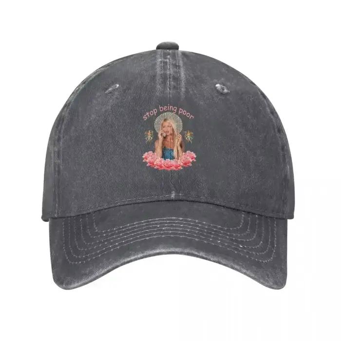 Casquette de baseball militaire 2026 Paris Hilton 'Stop Being Poor' pour homme et femme, chapeau de