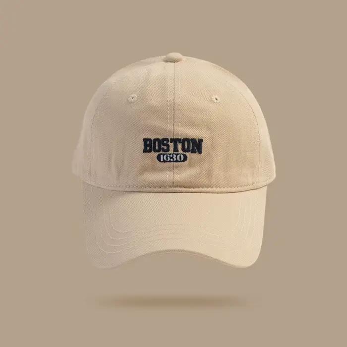 Casquette à visière brodée rose style coréen pour fille, polyvalente, en coton doux, avec protection
