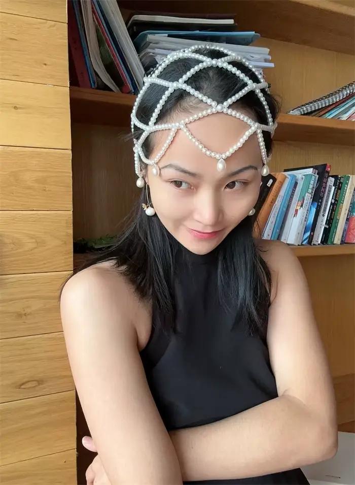 Chapeau tissé de perles blanc fait à la main pour femmes, nouvelle mode chic, 2024
