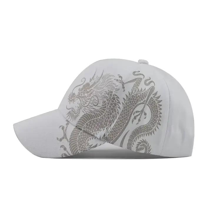 Impression Dragon chinois casquettes de Baseball pour hommes Totem croyance femmes coton chapeau de