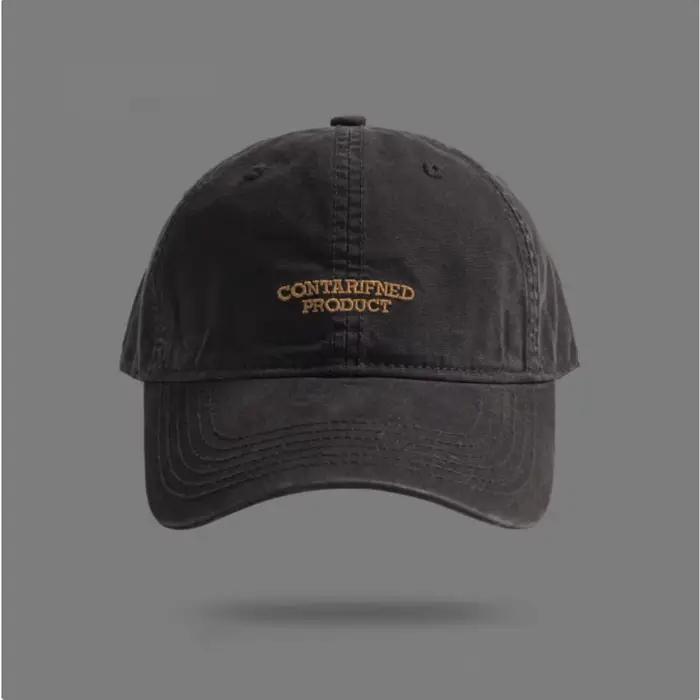 Casquette de baseball classique coréenne en coton pour hommes et femmes, broderie de lettres, style