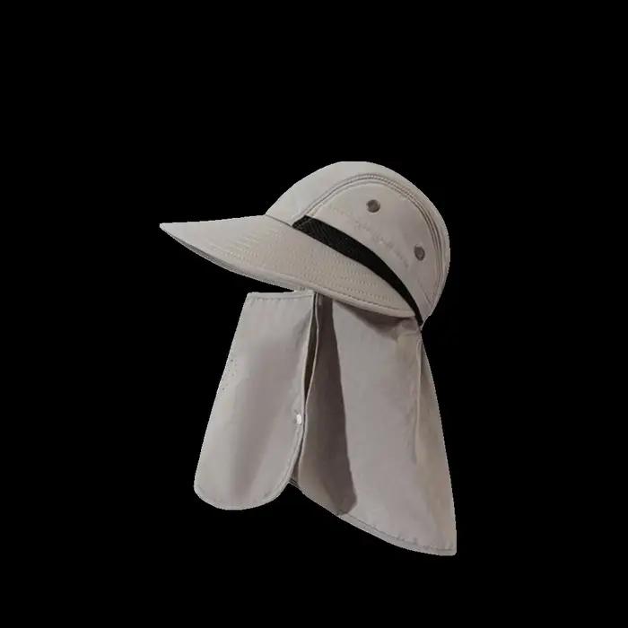 Chapeau de soleil respirant avec rabat pour le cou, large bord, imperméable, couvrant entièrement le