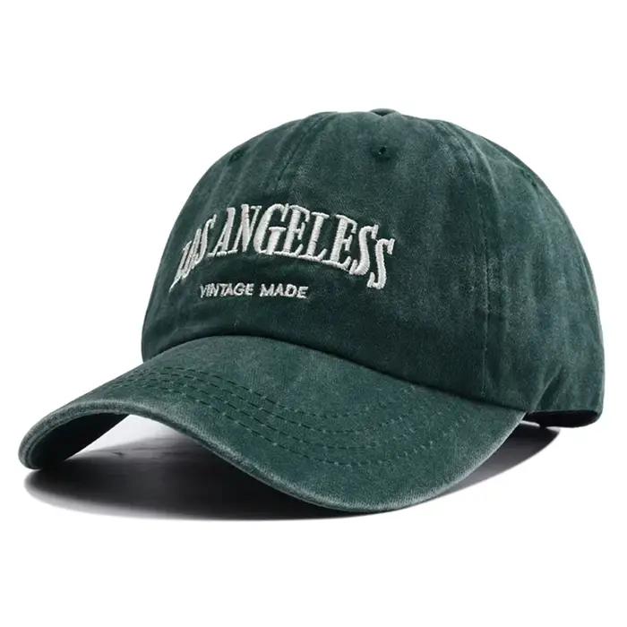 Casquette de Baseball brodée Los Angeles pour hommes et femmes, Vintage, noir, vert, Y2k, chapeaux à