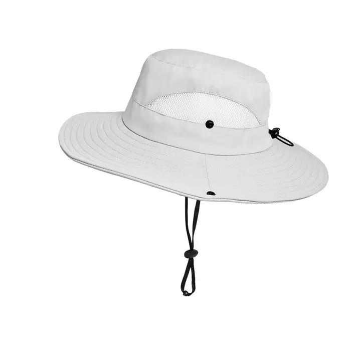Chapeaux de soleil de Protection UV pour femmes et hommes, casquettes de pêcheur en maille respirant