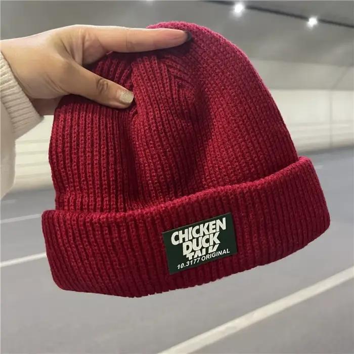 Chapeaux tricotés de style américain de haute qualité, chauds, unisexes, avec protection pour les or