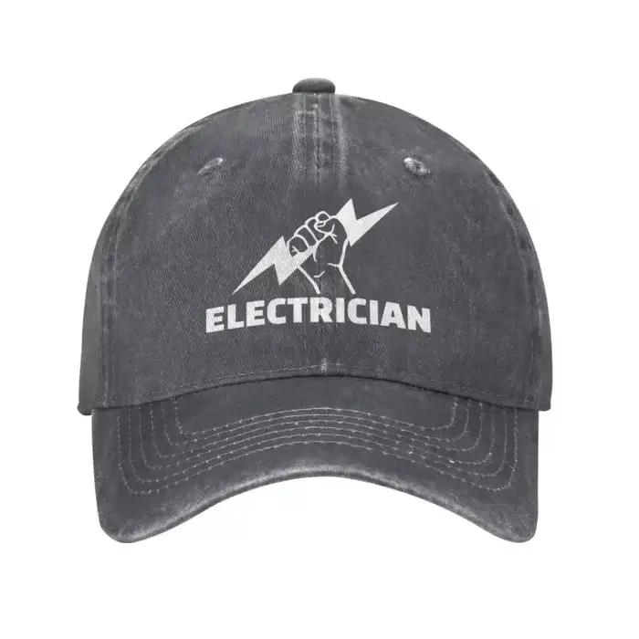 Casquette de Baseball pour électricien personnalisée, Protection solaire, en coton, à rabat, pour fe
