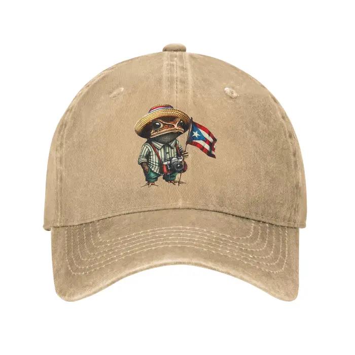 Casquette de baseball Bad Bunny Puerto Rico Coqui Frog Boricua Drapeau portoricain Taino Chapeaux dé