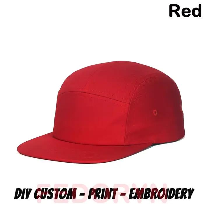 Casquette de baseball à visière plate en coton Fedoryn avec broderie personnalisée, casquette de cam