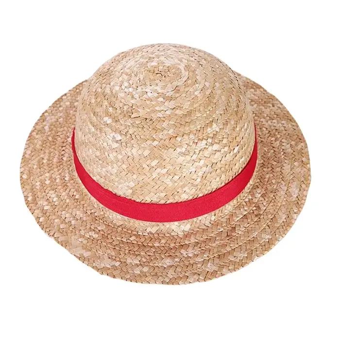Chapeau de paille Luffy une pièce, casquettes de Cosplay de dessin animé, accessoires pare-soleil Pa