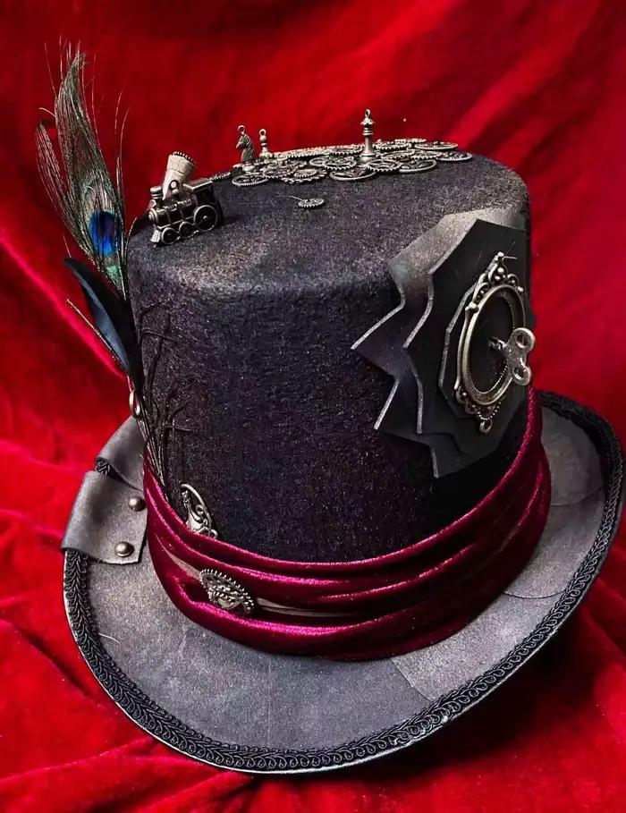 Pirate cirque le chapelier fou Steampunk rétro scène magique haut-de-forme Halloween Cosplay vêtemen