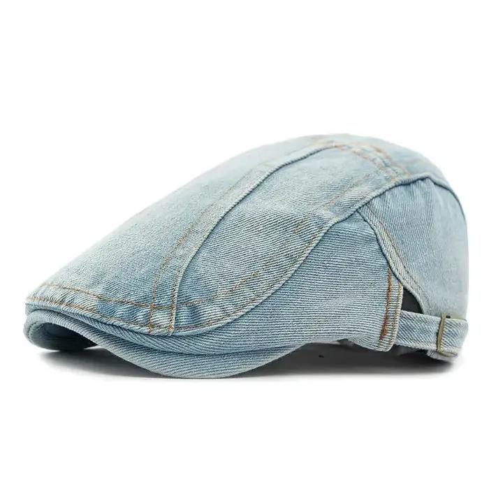 Casquette Gavroche en Jean Lavé Unisexe Réglable pour Hommes et Femmes – Idéale pour les Activités d