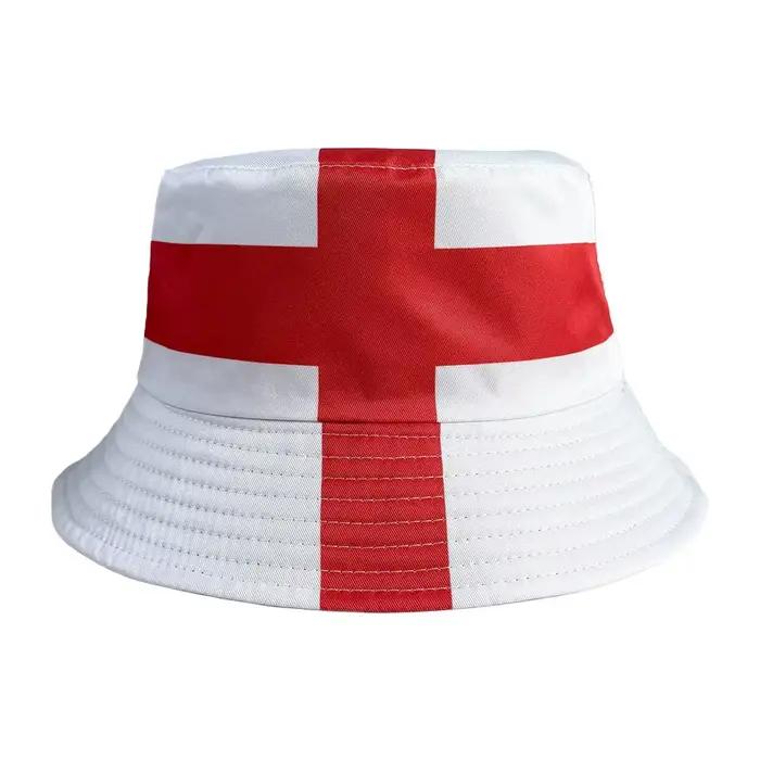 Chapeau de pêcheur avec drapeau national, casquette de soleil patriotique pour événements sportifs,