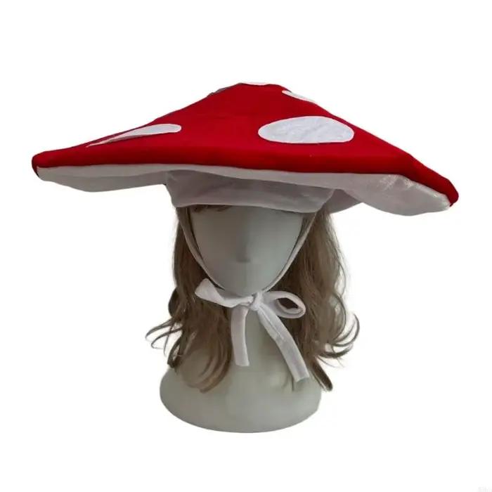 M3GA Chatte costume champignons uniques Chapeau doux pour fête à thème Halloween Party
