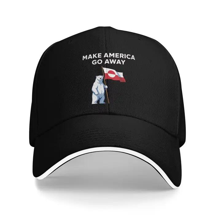 Casquettes Sandwich MAGA Make America Go Away pour Adultes, Casquettes de Course Greenland Fashion,