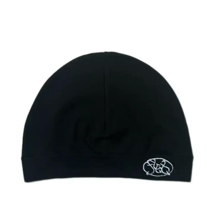 Bonnet en tricot noir unisexe, tissu doux et chaud, extensible, respirant, pour Sports de plein air,