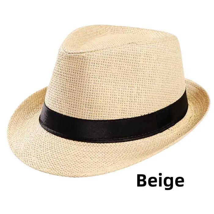 Chapeau de paille d'été pour femmes, chapeau de soleil à large bord, seau de pêcheur, visières pour