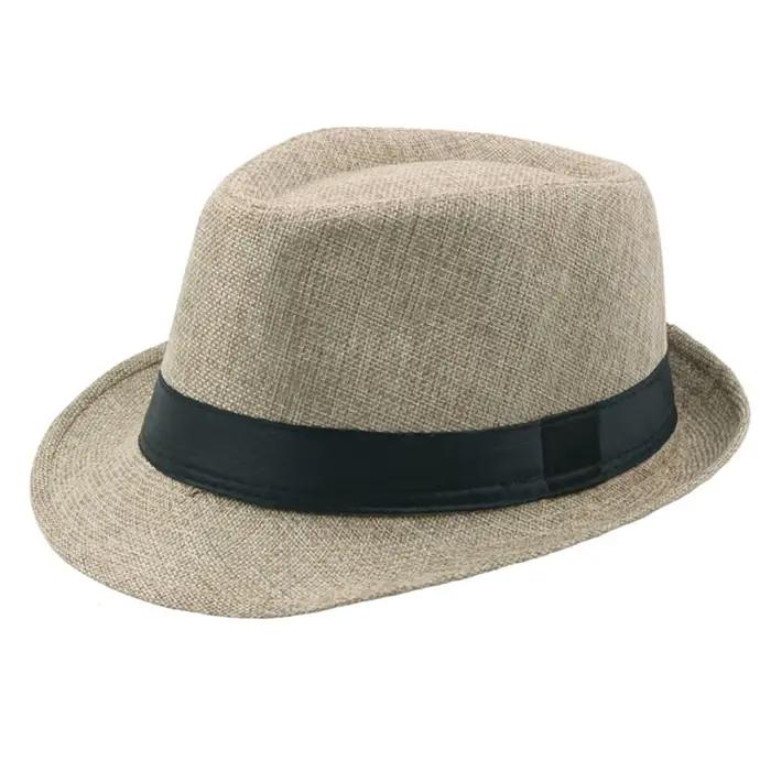 Casquettes de cyclisme hommes enfants Jazz chapeau vieil homme casquette à bord court couleur unie c